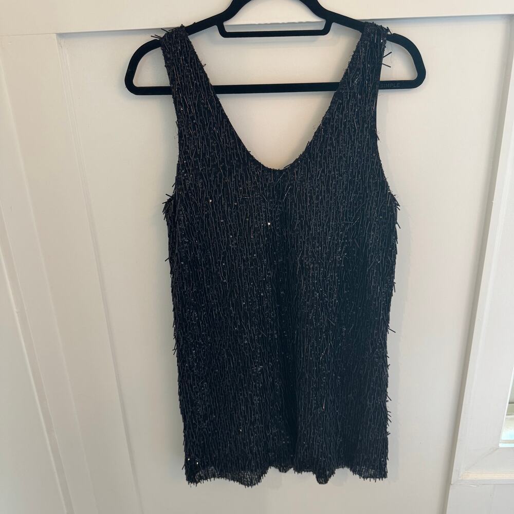 ASTR The Label NWT Emani Sequin Beaded Mini Dress Sleeveless Size Medium Glam - Picture 4 of 8